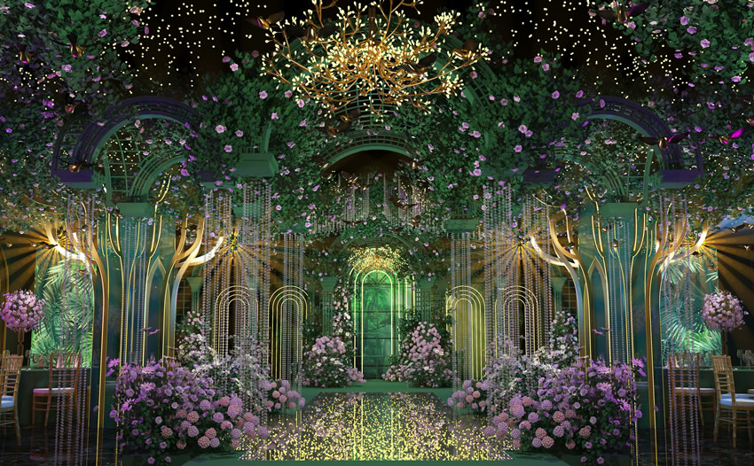 川汇奇妙森林婚礼堂效果展示