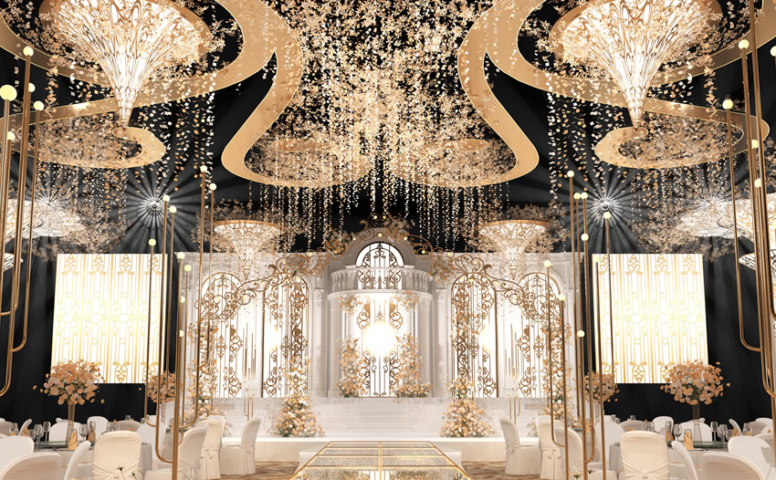 川汇花木兰喜事汇金色大厅效果展示